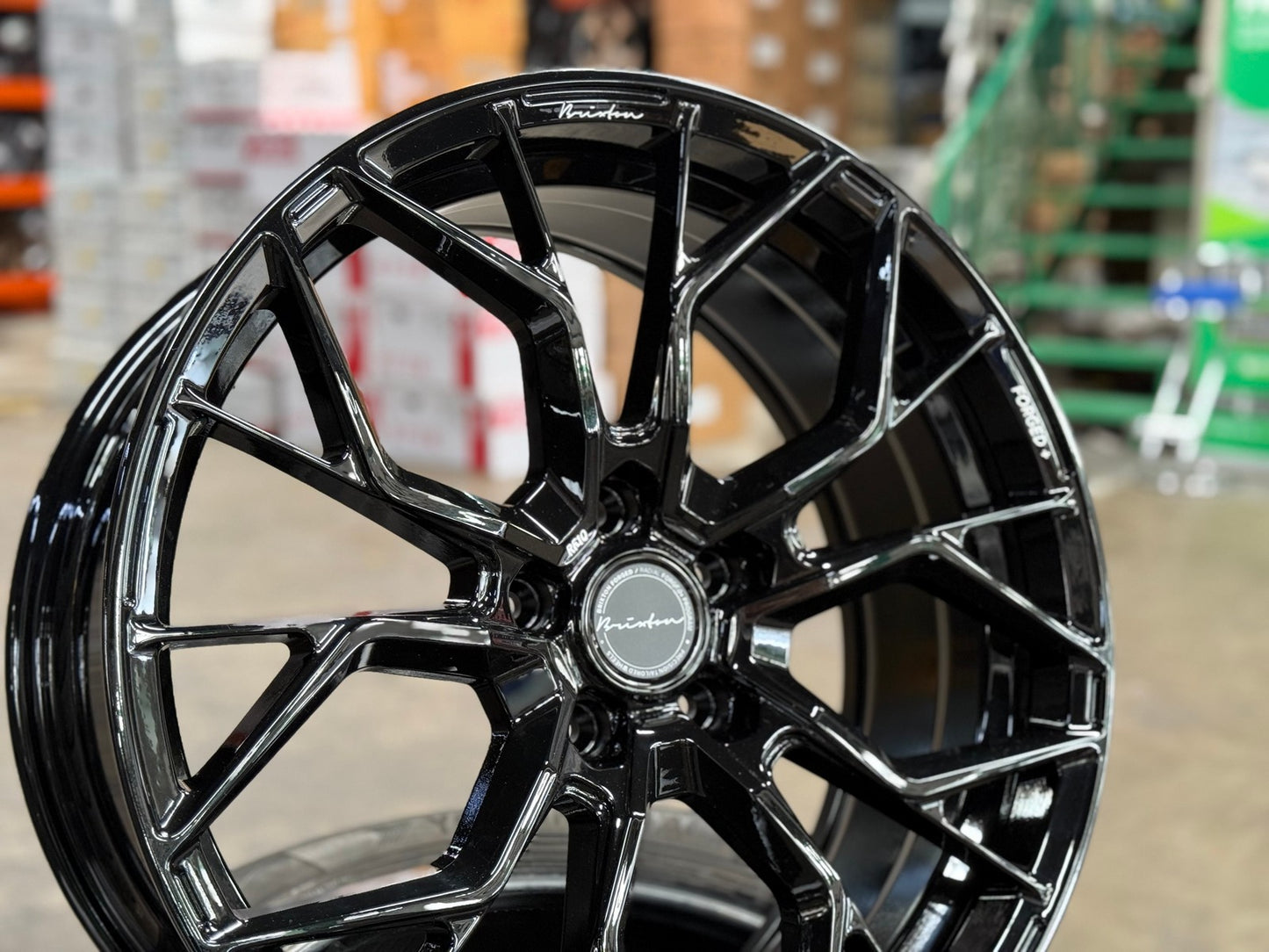 New 20X8.5 ET32 Brixton Forged RF10 Rim (4 wheel) Gloss Black 5X120