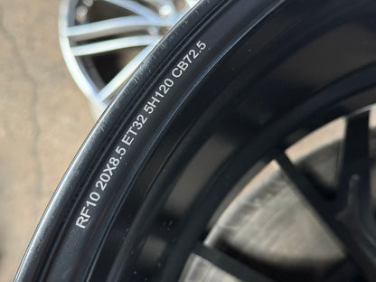 New 20X8.5 ET32 Brixton Forged RF10 Rim (4 wheel) Gloss Black 5X120