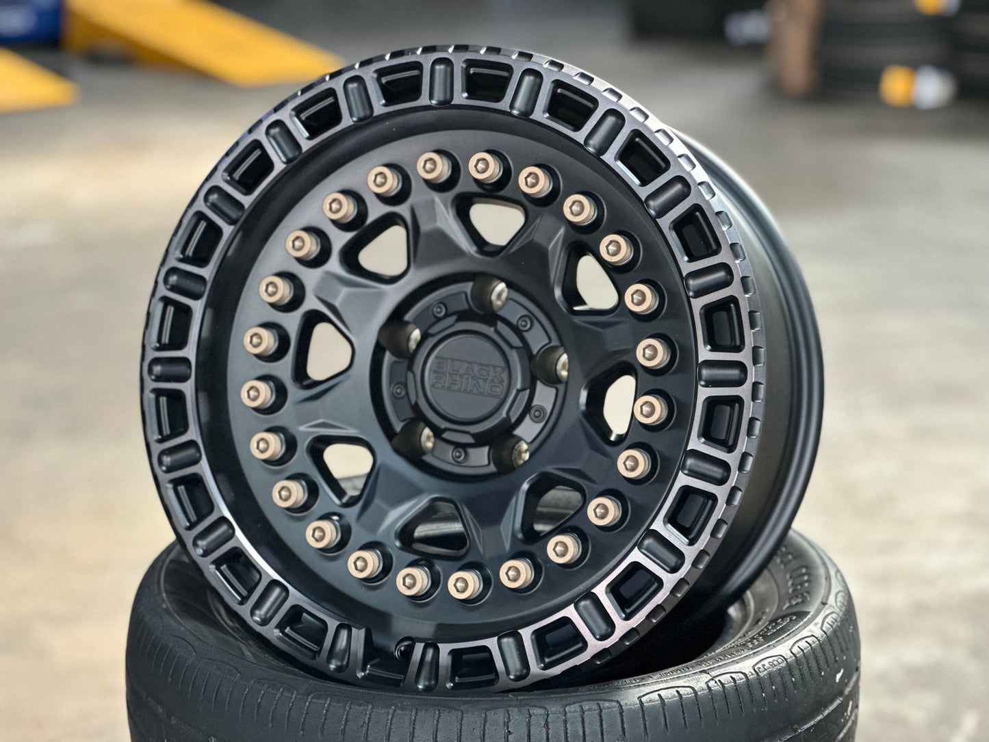 New 17X8.5 ET-34 Black Rhino Carbine Rim (5 wheel) Matt Black 5X127