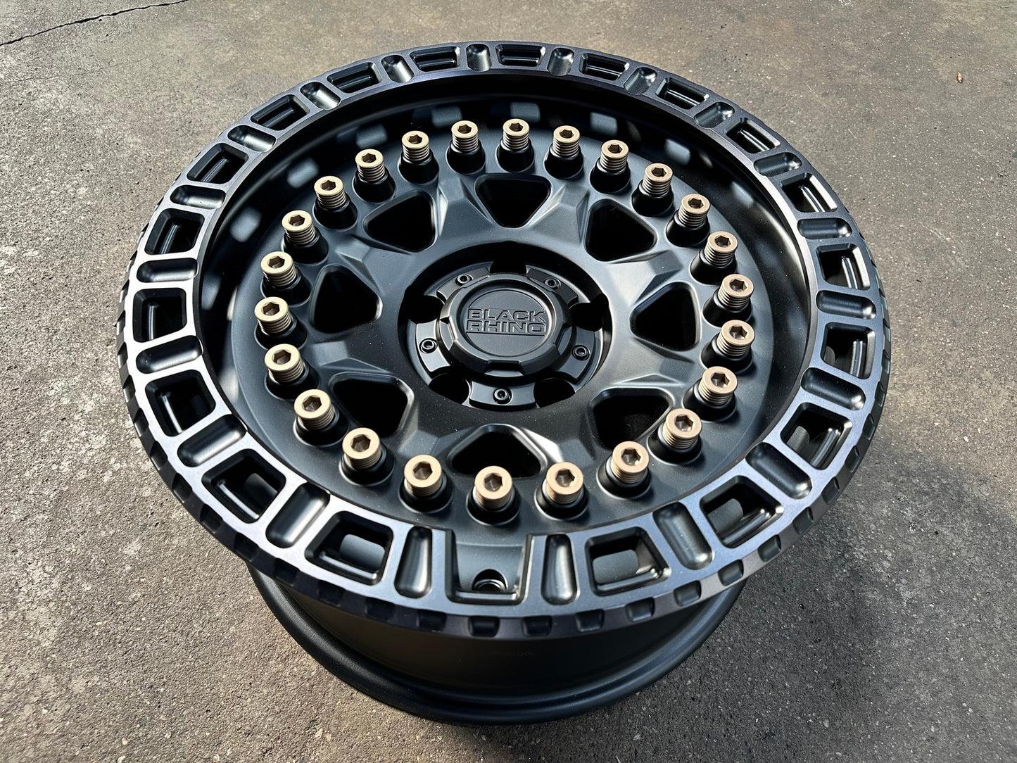 New 17X8.5 ET-34 Black Rhino Carbine Rim (5 wheel) Matt Black 5X127