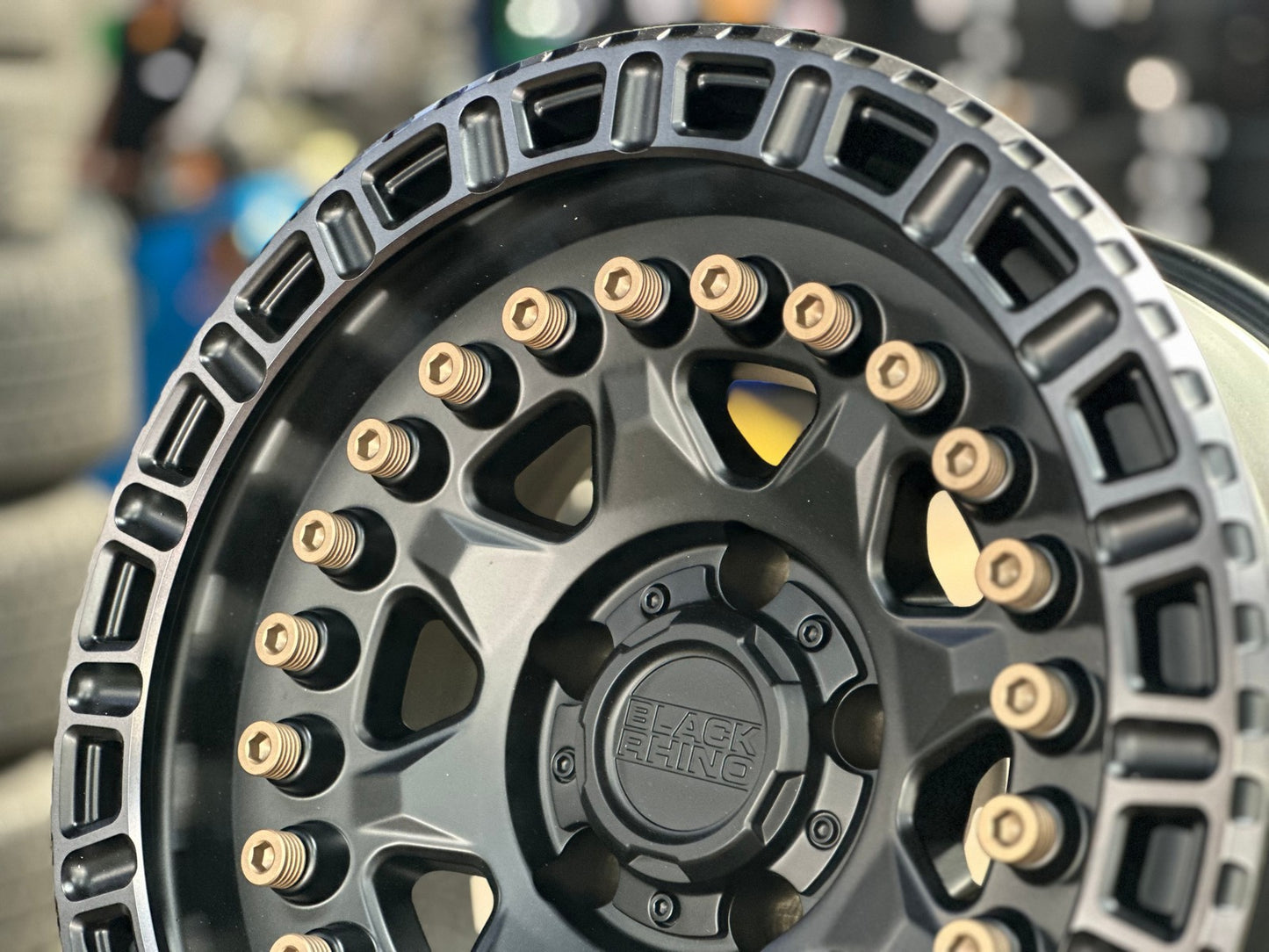 New 17X8.5 ET-34 Black Rhino Carbine Rim (5 wheel) Matt Black 5X127