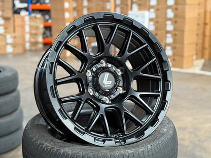New 17X9 ET12 Lenso Cezar Rim (4 wheel) Matt Black 6X139.7