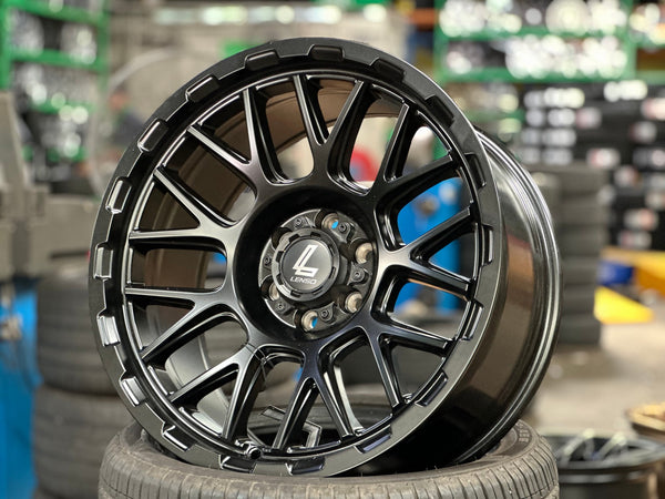 New 18X9 ET0 Lenso Cezar Rim (4 wheel) Matt Black 6X114.3