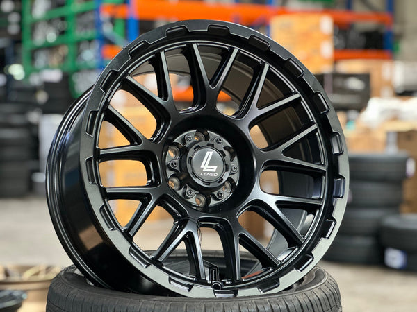 New 18X9 ET0 Lenso Cezar Rim (4 wheel) Matt Black 6X114.3