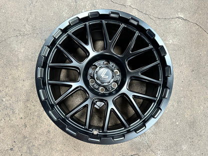 New 18X9 ET0 Lenso Cezar Rim (4 wheel) Matt Black 6X114.3