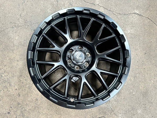 New 18X9 ET0 Lenso Cezar Rim (4 wheel) Matt Black 6X114.3