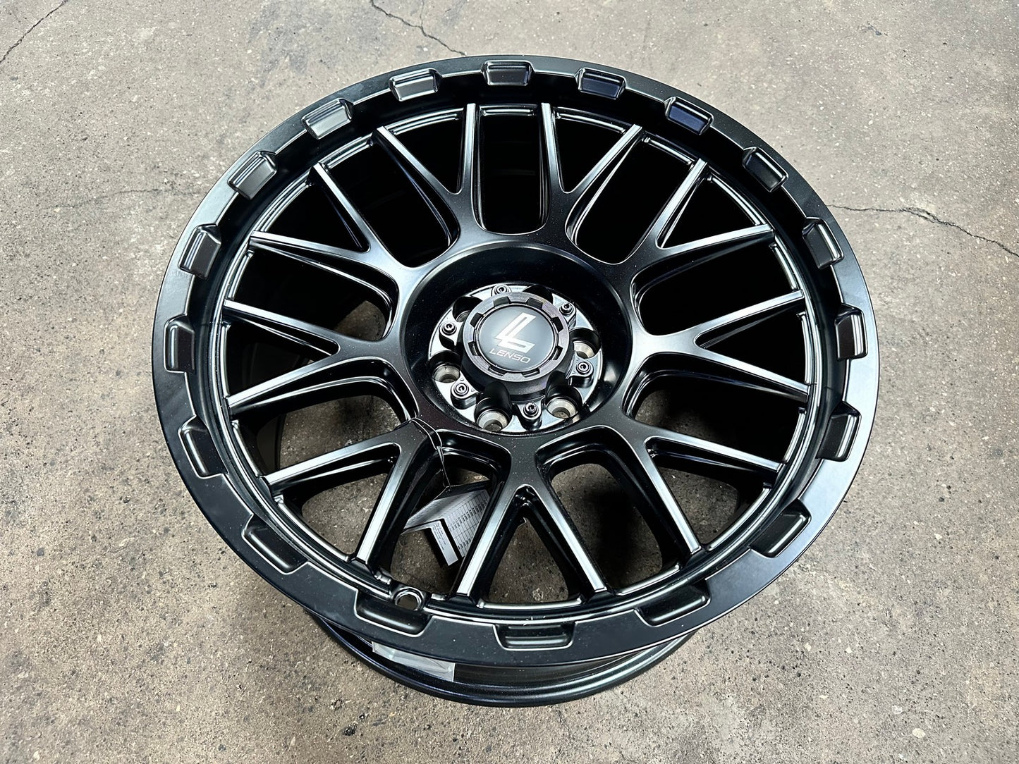 New 18X9 ET0 Lenso Cezar Rim (4 wheel) Matt Black 6X114.3