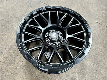 New 18X9 ET0 Lenso Cezar Rim (4 wheel) Matt Black 6X114.3