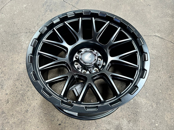 New 18X9 ET0 Lenso Cezar Rim (4 wheel) Matt Black 6X114.3
