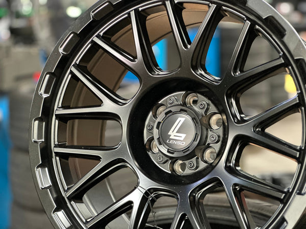 New 18X9 ET0 Lenso Cezar Rim (4 wheel) Matt Black 6X114.3