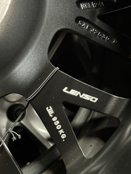 New 18X9 ET0 Lenso Cezar Rim (4 wheel) Matt Black 6X114.3