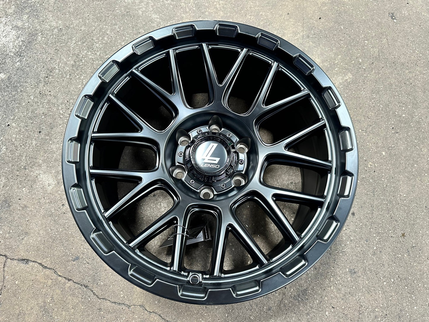 New 18X9 ET0 Lenso Cezar Rim (4 wheel) Matt Black 6X139.7