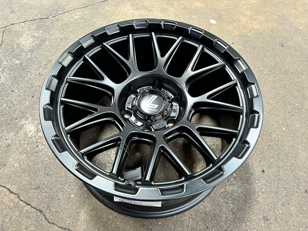 New 18X9 ET0 Lenso Cezar Rim (4 wheel) Matt Black 6X139.7