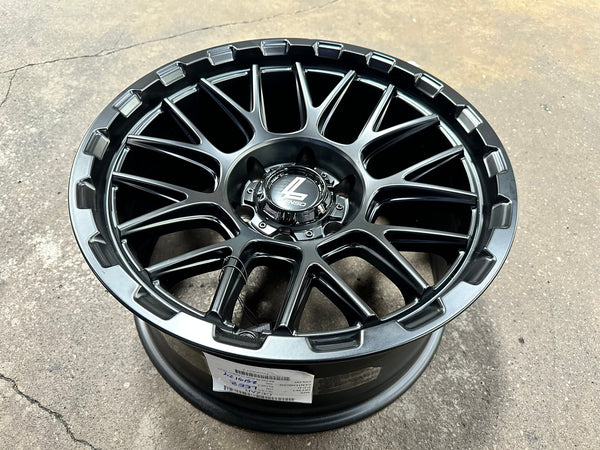 New 18X9 ET0 Lenso Cezar Rim (4 wheel) Matt Black 6X139.7
