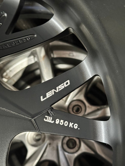 New 18X9 ET0 Lenso Cezar Rim (4 wheel) Matt Black 6X139.7