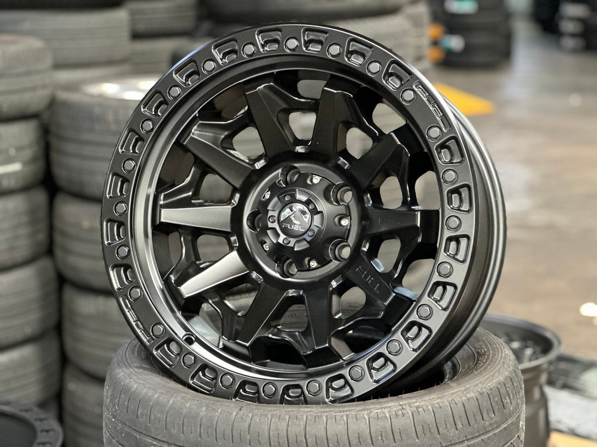 New 18X9 ET-12 Fuel Covert Rim (5 wheel) Matt Black 5X127