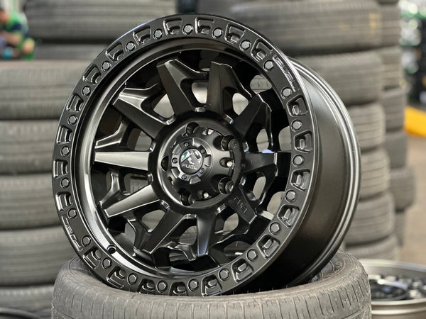 New 18X9 ET-12 Fuel Covert Rim (5 wheel) Matt Black 5X127