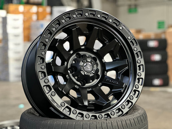 New 18X9 ET-12 Fuel Covert Rim (5 wheel) Matt Black 5X127