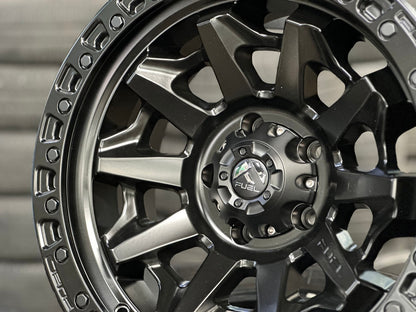 New 18X9 ET-12 Fuel Covert Rim (5 wheel) Matt Black 5X127