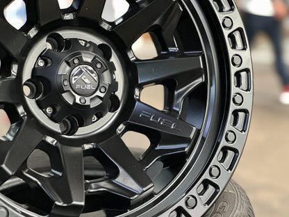 New 18X9 ET-12 Fuel Covert Rim (5 wheel) Matt Black 5X127