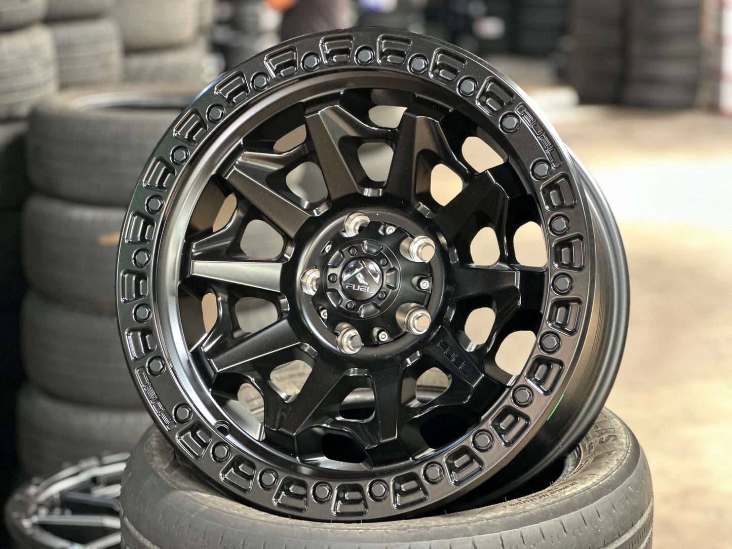 New 18X9 ET1 Fuel Covert Rim (5 wheel) Matt Black 5X127