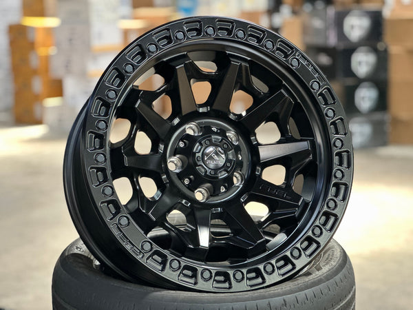 New 18X9 ET1 Fuel Covert Rim (5 wheel) Matt Black 5X127