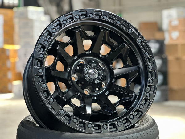 New 18X9 ET1 Fuel Covert Rim (5 wheel) Matt Black 5X127