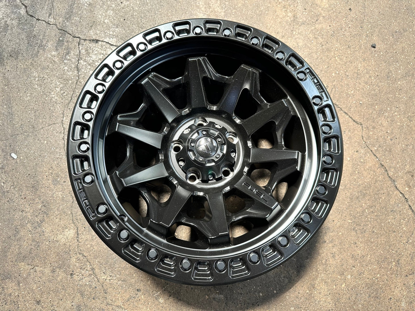 New 18X9 ET1 Fuel Covert Rim (5 wheel) Matt Black 5X127