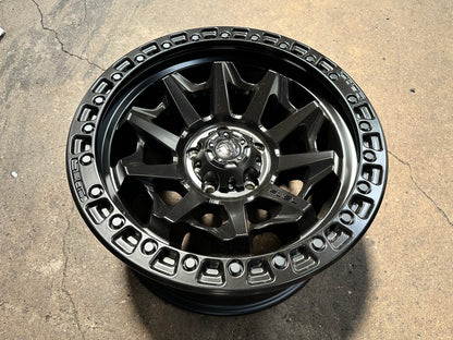 New 18X9 ET1 Fuel Covert Rim (5 wheel) Matt Black 5X127