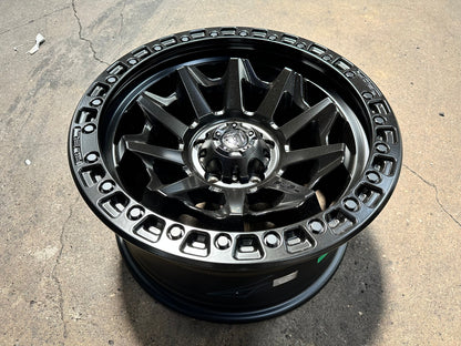 New 18X9 ET1 Fuel Covert Rim (5 wheel) Matt Black 5X127