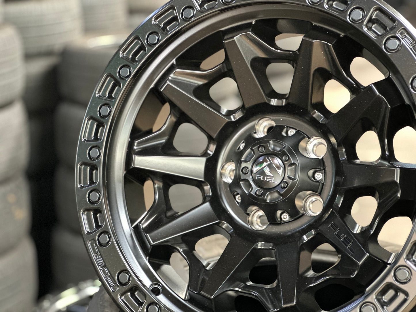 New 18X9 ET1 Fuel Covert Rim (5 wheel) Matt Black 5X127