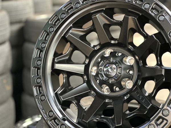 New 18X9 ET1 Fuel Covert Rim (5 wheel) Matt Black 5X127