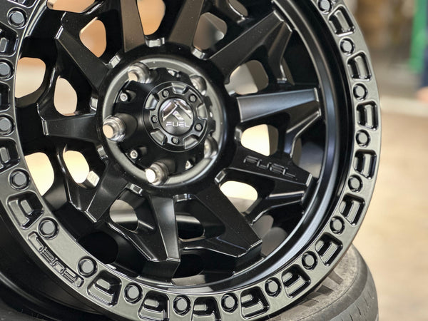 New 18X9 ET1 Fuel Covert Rim (5 wheel) Matt Black 5X127