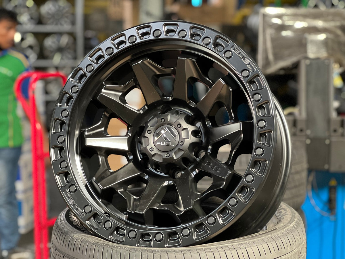 New 18X9 ET-12 Fuel Covert Rim (4 wheel) Matt Black 6X139.7