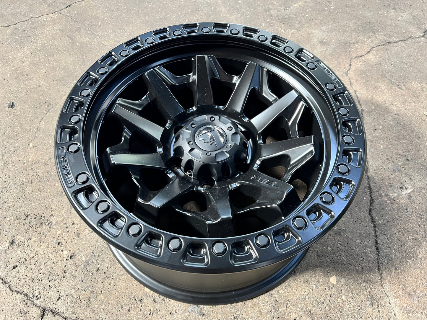 New 18X9 ET-12 Fuel Covert Rim (4 wheel) Matt Black 6X139.7
