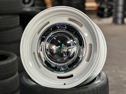 New 17X8 ET20 Dean Cross Rim (4 wheel) Gloss White 5X114.3