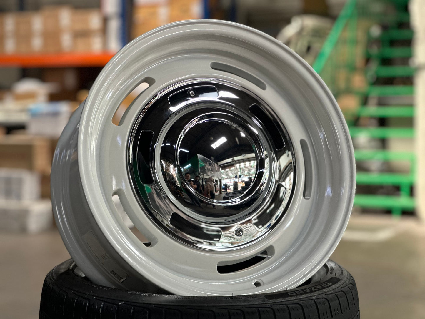 New 17X8 ET20 Dean Cross Rim (4 wheel) Gloss White 5X100