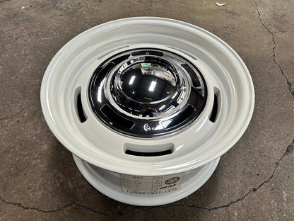 New 17X8 ET20 Dean Cross Rim (4 wheel) Gloss White 5X112