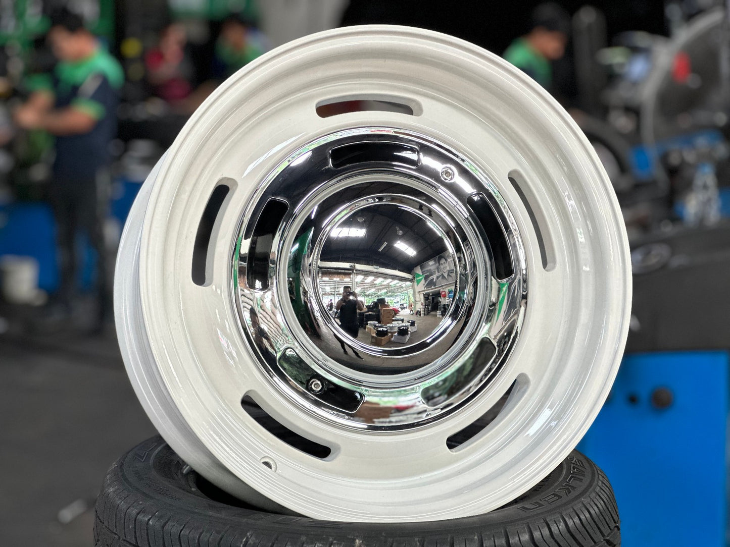 New 17X8 ET0 Dean Cross Rim (4 wheel) Gloss White 5X150