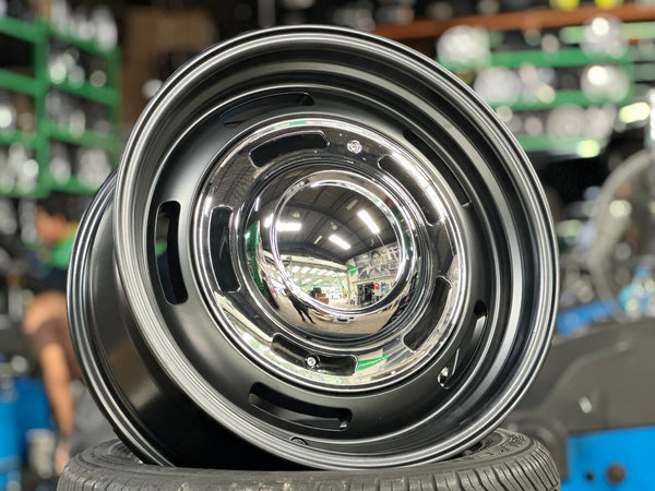 New 17X8 ET0 Dean Cross Rim (4 wheel) Gloss Black 6X139.7