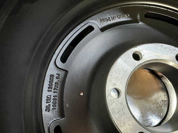 New 17X8 ET0 Dean Cross Rim (4 wheel) Gloss Black 6X139.7