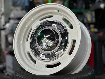 New 16X8 ET-25 Dean CrossRim (4 wheel) Gloss White 6X139.7