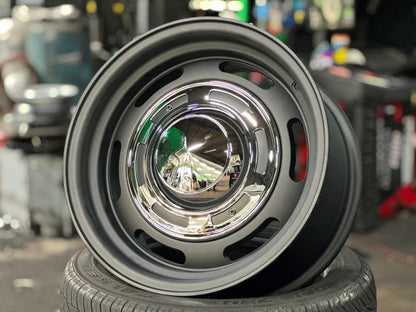 New 16X8 ET-25 Dean CrossRim (4 wheel) Matt Black 6X139.7