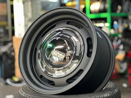 New 16X8 ET-25 Dean CrossRim (4 wheel) Matt Black 6X139.7