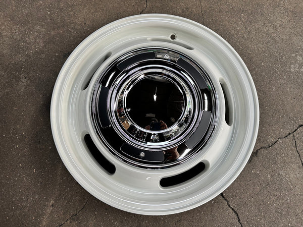 New 15X6 ET38 Dean Cross Rim (4 wheel) Gloss White 4X100