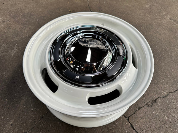 New 15X6 ET38 Dean Cross Rim (4 wheel) Gloss White 4X100