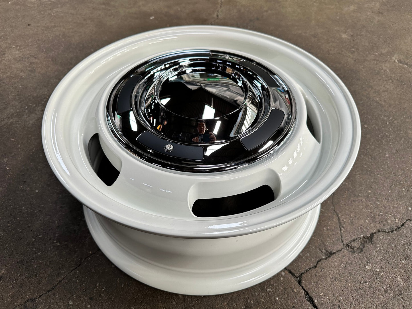 New 15X6 ET38 Dean Cross Rim (4 wheel) Gloss White 4X100