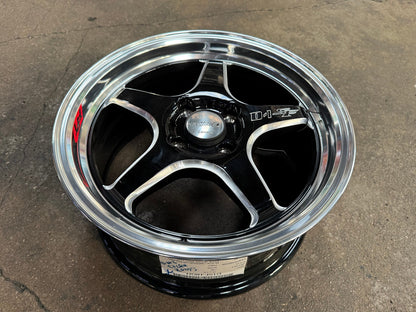 New 15X7 ET35 Lenso D1SF High Rim (4 wheel) Gloss Black 4X100