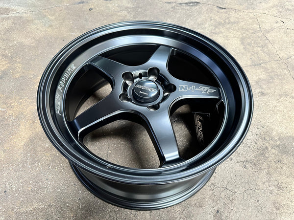 New 17X7.5 ET35 Lenso D1SF High Rim (4 wheel) Matt Black 5X114.3