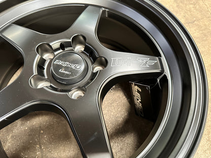 New 17X7.5 ET35 Lenso D1SF High Rim (4 wheel) Matt Black 5X114.3